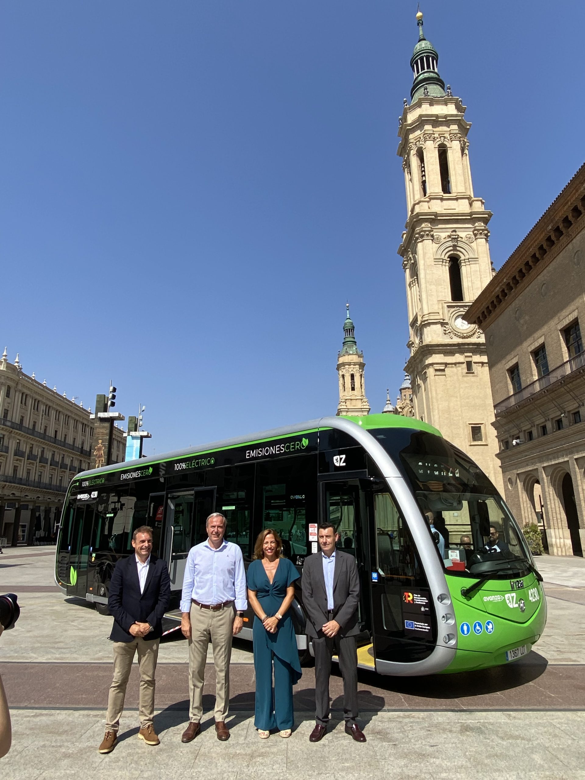 El primer bus 100% eléctrico de Zaragoza
