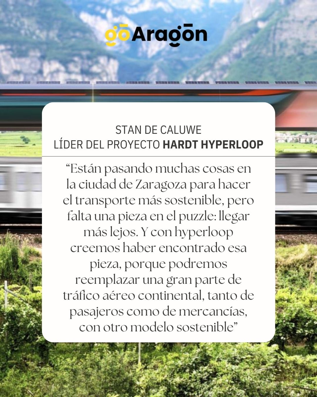 Zaragoza futuro nodo estratégico en la red europea de Hyperloop