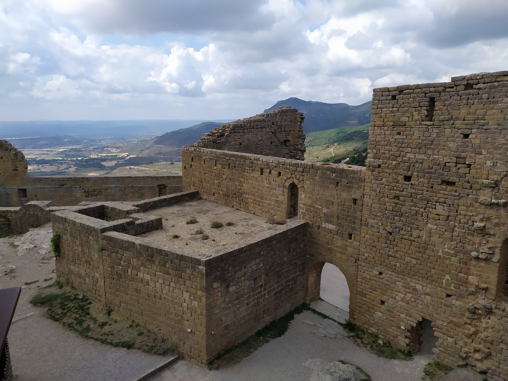 Loarre inside the castle. Huesca Spain