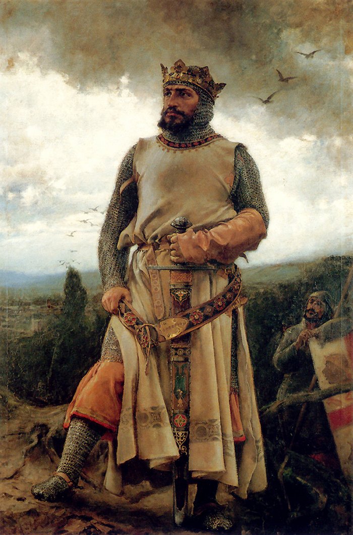 Retrato de Alfonso I EL Batallador realizado por Francisco Pradilla.