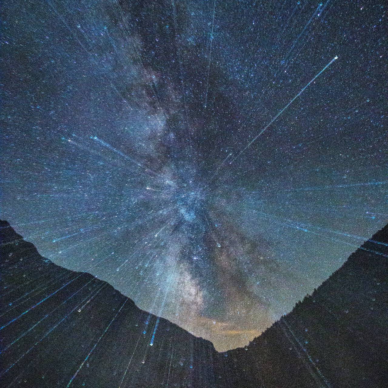 La Vía Láctea, desde Huesca. FOTO: Fernando Blasco. Astroturismo