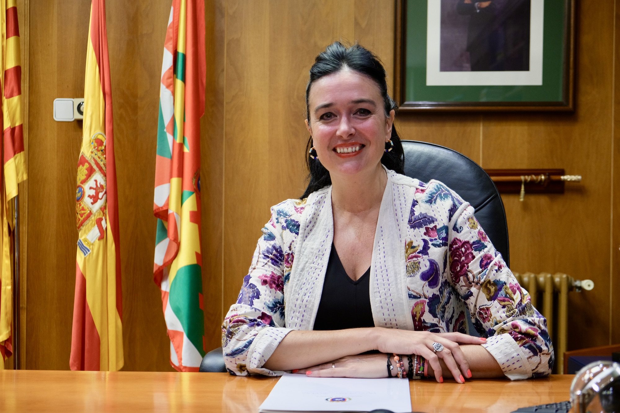 Lorena Orduna, la alcaldesa de Huesca, en su despacho. FOTO: Marcos Díaz